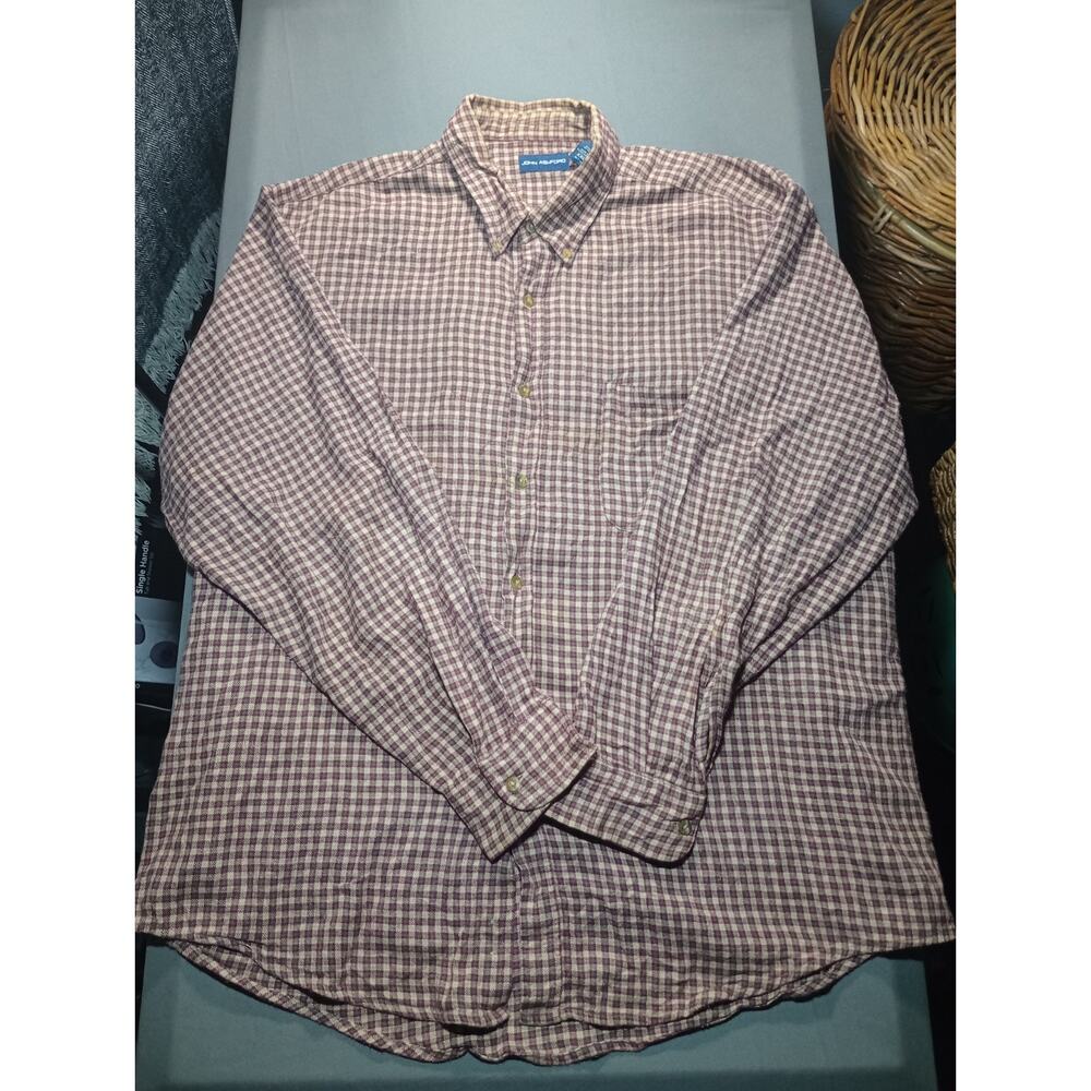 John Ashford Button Up Shirt Men's Size XXL